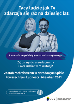 Plakat_NABÓR UZUPEŁNIAJĄCY NA RACHMISTRZA SPISOWEGO_NSP2021_wersja1
